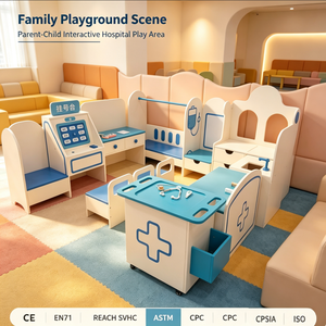 Áreas de Juego de Madera para Niños al por Mayor, Diseño Modular con Certificación CE para Niños de 3 a 8 Años, Fabricadas en China - Product Image 4