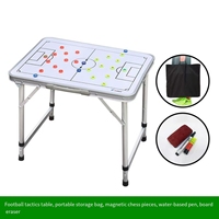Tableau tactique de football pliable en alliage d'aluminium avec cadre magnétique, pour l'enseignement, les jeux de société et l'entraînement des entraîneurs, 45x32cm