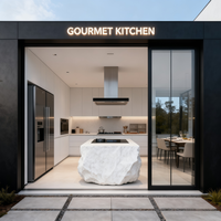 Design d'intérieur minimaliste et luxueux avec des matériaux de qualité supérieure et une palette monochrome
