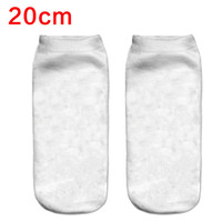 Impression numérique Concevez votre propre tube photo Chaussettes vierges blanches imprimées en 3d avec logo personnalisé par sublimation