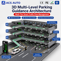 Système de guidage intelligent pour places de stationnement ACS AUTO avec réseau de capteurs sans fil pour garage de parc industriel