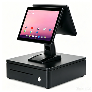 Sistema POS HS-ST54 con <span class=keywords><strong>Grande</strong></span> Cassetta Portadenaro, Registratore di <span class=keywords><strong>Cassa</strong></span>, Stampante Bluetooth 80mm, Schermo Doppio da 15 Pollici, CPU 3568, Memoria 4GB+64GB - Product Image 3