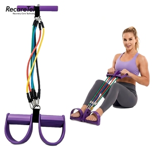 Banda de Resistencia de Pedal con 5 Tubos Multicolor, Material TPE, para Ejercicios Abdominales en Casa, Venta <span class=keywords><strong>al</strong></span> Por Mayor de Fábrica - Product Image 1