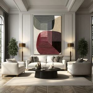 Peinture décorative sur toile abstraite faite à la main, sur mesure, art mural, décoration intérieure, texture 3D moderne pour galerie - Product Image 4