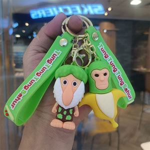 HY2 italiano braerrot Tralalero Tralala Tung Sahur <span class=keywords><strong>Cappuccina</strong></span> figure Pvc portachiavi Anime portachiavi ciondolo - Product Image 3