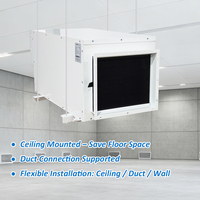 Déshumidificateur commercial et industriel à conduit de plafond 150L/D à drainage continu avec évacuation pour atelier