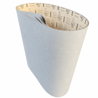 Bande abrasive personnalisée en carbure de silicium, type Léopard Blanc, pour ponceuse à tambour