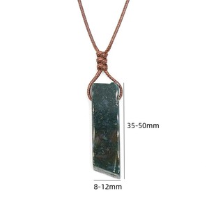 Pietra curativa ciondolo spirituale pietra preziosa quarzo rosa ametista <span class=keywords><strong>amazzonite</strong></span> pietra naturale barra irregolare <span class=keywords><strong>collana</strong></span> di pietra di cristallo - Product Image 4