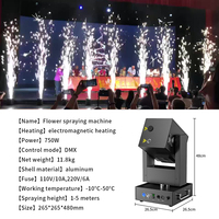 Machine à effets pyrotechniques électronique électrique en aluminium Patton 700W, contrôle DMX512, tête mobile sans fil, hauteur maximale 1-5M