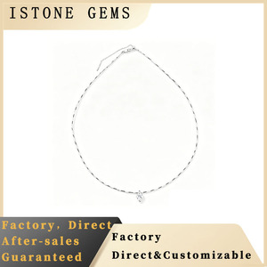 Collar de Diamantes Cultivados en Laboratorio de Plata de Ley 925 Minimalista de Lujo - Product Image 6