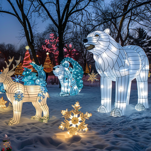 Escena de la Natividad con Iluminación - Decoración Navideña LED Majestuosa para Uso en Exteriores - Product Image 3
