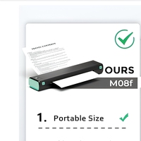 Impresora Térmica Portátil Phomemo M08F A4, Mini Impresora Inalámbrica sin Tinta para Hogar, Oficina, Viajes, iOS, Android, Windows