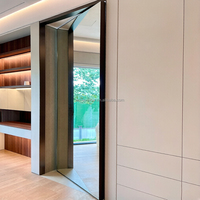 Portes pivotantes en aluminium pour intérieur, maisons, bureaux, cloisons de séparation, portes en verre massif, étanches et insonorisées