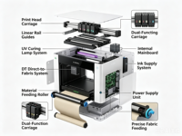 Impresora UV Individual Xtool O1 Omni, Máquina de Impresión Plana Industrial, Impresora de Inyección de Tinta Digital de Alta Precisión para Manualidades