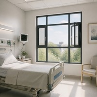 Ventana abatible de aluminio HUACAI con servicio de entrega a domicilio de fábrica para agentes de importación