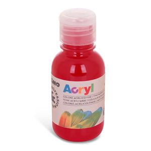 ขวดสีอะคริลิค 125 มล. สีแดงคาร์ไมน์ - Product Image 1