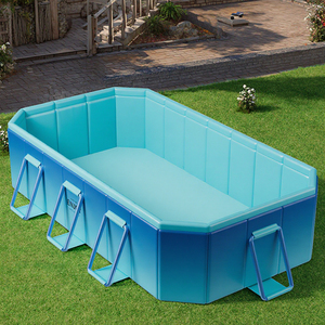 Nouvelle <span class=keywords><strong>piscine</strong></span> gonflable pliable hors sol pour l'extérieur, en PVC épaissi résistant à l'usure, pour enfants - Product Image 5