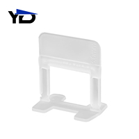 Clip de nivellement de carreaux de 1,0 mm, espaceur de carreaux réutilisable en plastique pour l'installation de carreaux de sol et de mur, niveleur de carreaux professionnel