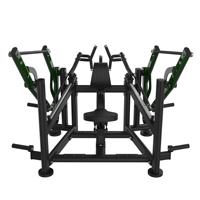 Máquina de Ejercicios de Fuerza para Gimnasio Comercial TOPTONS Super September, Máquina de Remo Sentado con Carga de Placas para Entrenamiento de Espalda
