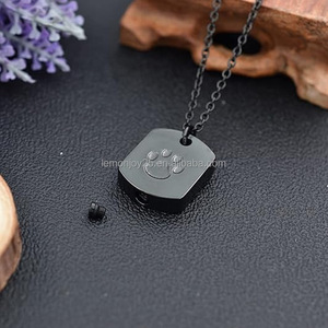 Kalung Kenang-kenangan Kehilangan Hewan Peliharaan, Liontin Kremasi Baja Anti Karat dengan Jejak Cakar, Grosir & Pasokan Massal - Product Image 6