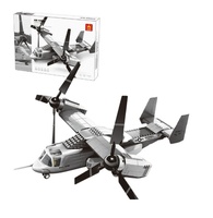 Modèle d'avion de combat, jouet militaire compatible, assemblage éducatif, petites pièces