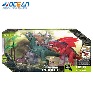 Juguetes Jurásicos OEM, <span class=keywords><strong>Serie</strong></span> de Modelos de Dinosaurios de Goma Suave Pequeños con Luz y Música IC - Product Image 1