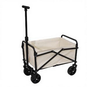 Chariot pliable 280l, capacité de 330lbs, chariot utilitaire pliable extra large pour le camping et le jardin - Product Image 3
