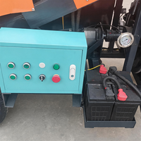 Pompe à structure secondaire diesel fiable de 40 kW, 8-12 m³/h, hauteur 30 m, pour le transport de matériaux sur chantier.