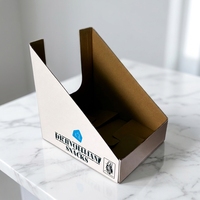 Présentoir en carton ondulé pliable prêt à l'emploi pour snacks, idéal pour la vente en gros et au détail (PDQ)