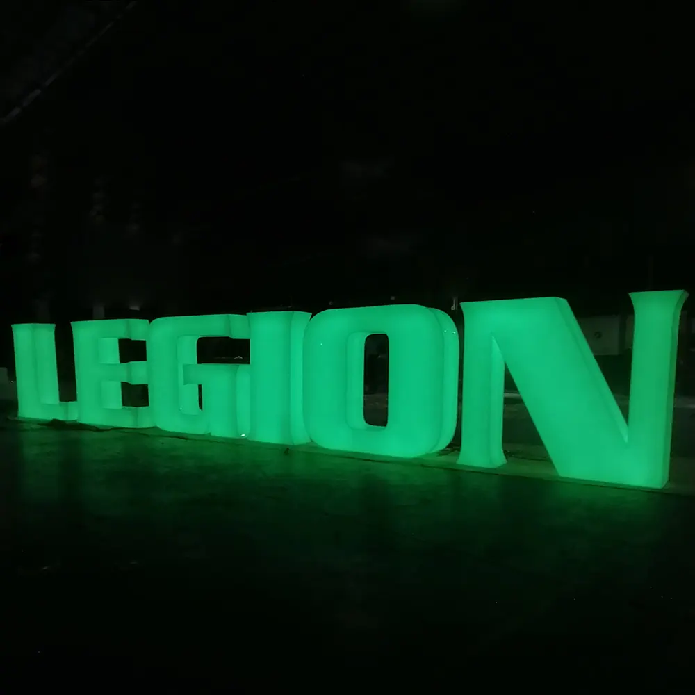 DINGYISIGN Outdoor 4ft Werbe kanal Buchstaben 3D Voll beleuchtetes Acryl RGB LED-Zeichen für Beschilderung