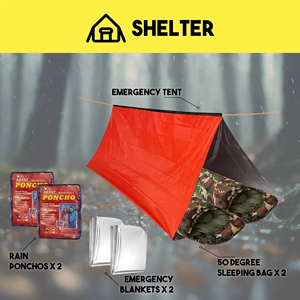 Kit <span class=keywords><strong>de</strong></span> sac à dos <span class=keywords><strong>de</strong></span> <span class=keywords><strong>survie</strong></span> personnalisé <span class=keywords><strong>de</strong></span> 72 heures pour 2 personnes, trousse <span class=keywords><strong>de</strong></span> premiers soins complète tactique pour la maison | kits <span class=keywords><strong>de</strong></span> <span class=keywords><strong>survie</strong></span> d'urgence en plein air - Product Image 5