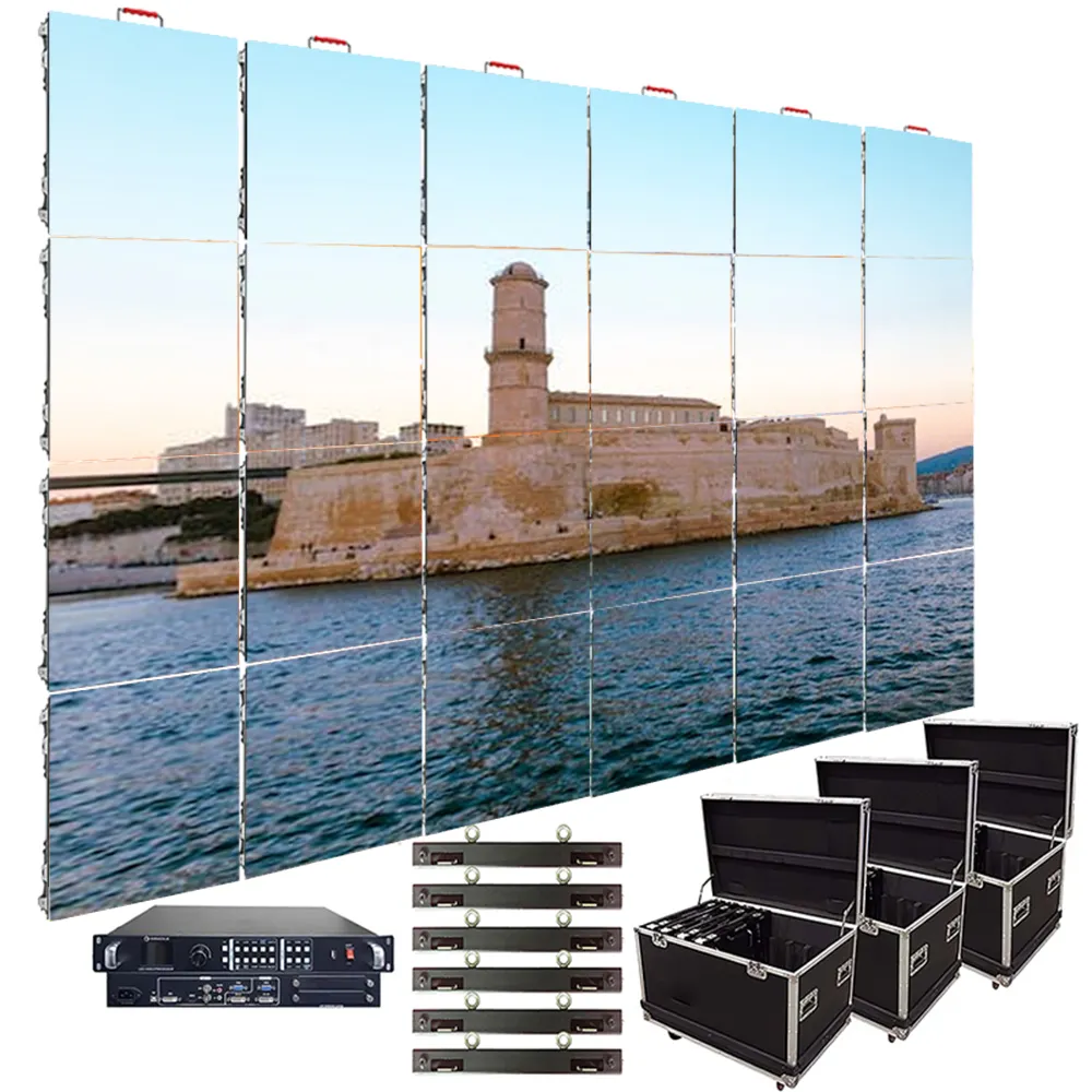 HD P1.86 P2.5 Indoor Front Maintenance Led Display Screen Video Wall For Conference Led Display Panel Advertising Led Video Wall