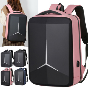 Hard Shell Laptop <b>Backpack</b> 14 Inches Business Travel Universal Men Women School <b>Computer</b> Bag Gray Blue Black Pink - Product Image 4