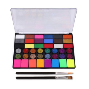 Palette de peinture pour le visage et le corps à l'eau, 42 couleurs, soluble dans l'eau, pour <span class=keywords><strong>Halloween</strong></span> et Noël - Product Image 1