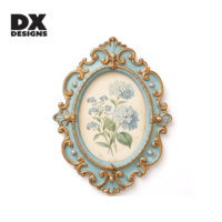 Cadre photo ovale vintage baroque DX Designs 4x6 5x7 pouces, cadre en résine gaufrée perle, décoration européenne pour la maison, le bureau ou un mariage