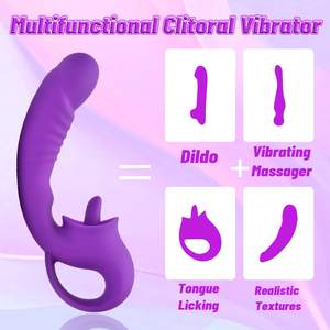 Puissant Clitoris <span class=keywords><strong>Vagin</strong></span> Lécher Vibrateur Ctimulateur Vibration Gode Vibrateur Masturbation Outils pour Femmes Sexy Jouets Adultes - Product Image 4