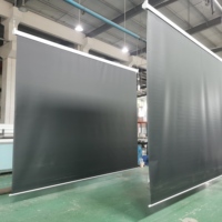Écran de projection motorisé électrique Telon Screen MS 100 pouces 16:9 blanc mat, boîtier en aluminium, télécommande 12V pour la maison