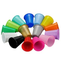 Supermarché personnalisé vente en gros vente chaude logo personnalisé 200ml double couleur gobelets rouges en plastique jetables tasses de jeu de fête