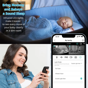 Lensa ganda kamera <span class=keywords><strong>IP</strong></span> <span class=keywords><strong>WiFi</strong></span> 4MP layar Monitor bayi pelacakan otomatis deteksi manusia Ai 360 PTZ kamera pelindung keamanan pintar - Product Image 4