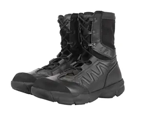 Yakeda derma scarpe da trekking suola in gomma nero marrone impermeabile stivali da deserto da combattimento <span class=keywords><strong>tattici</strong></span> in vera pelle per uomo - Product Image 1