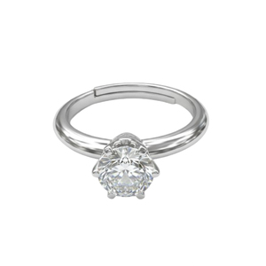 Round Cut Lab Grown Diamond <b>Solitaire</b> <b>Ring</b> 925 <b>Silver</b> / 10KT 14KT 18KT Gold Classic <b>Ring</b> For Sale By Exporters - Product Image 1