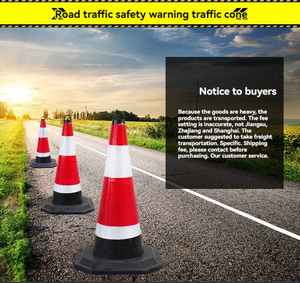 Secchio riflettente impermeabile IP68 cono di gomma per strutture di sicurezza stradale senza parcheggio cono di traffico - Product Image 4