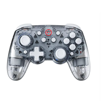 Control Inalámbrico Transparente y Colorido para Nintendo Switch, Joystick Dual Hall