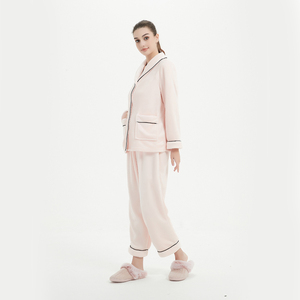 Set di pigiami per coppie invernali da <span class=keywords><strong>donna</strong></span> da uomo morbidi e morbidi indumenti da notte di lusso pigiami in pile di flanella - Product Image 3