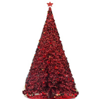 Sapin de Noël géant pré-éclairé avec structure métallique robuste, décoration commerciale extérieure personnalisée de 3 à 60 m pour les places publiques, les centres commerciaux et les hôtels