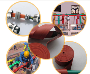 Điện nhiệt co cách nhiệt cáp băng với nóng chảy dính/không trượt nhiệt co lại ống - Product Image 3