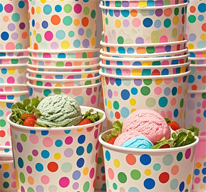 Custom Logo Ice Cream Paper Bucket Double Walls Packaging Ice-Cream <b>Cup</b> Containers With Lid Ice Cream Bowl - Product Image 6