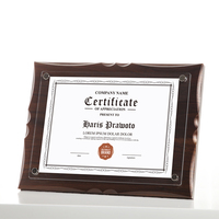 Plaque commémorative personnalisée Aibo, boîte d'honneur en bois pour certificat, ensemble de 4 cadres photo, licence de table, brevet, licence A3/A4 en acrylique