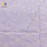 Nouvelle mode 2025, tissu rayé Oxford teint en fil, 60% coton, 40% polyester, techniques de broderie personnalisées pour chemises et jupes pour filles