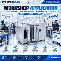 Équipement de découpe laser à fibre CNC de bureau Shandong Chenmai 4040, 800W, 400x400mm, haute précision, pour la découpe de plaques métalliques